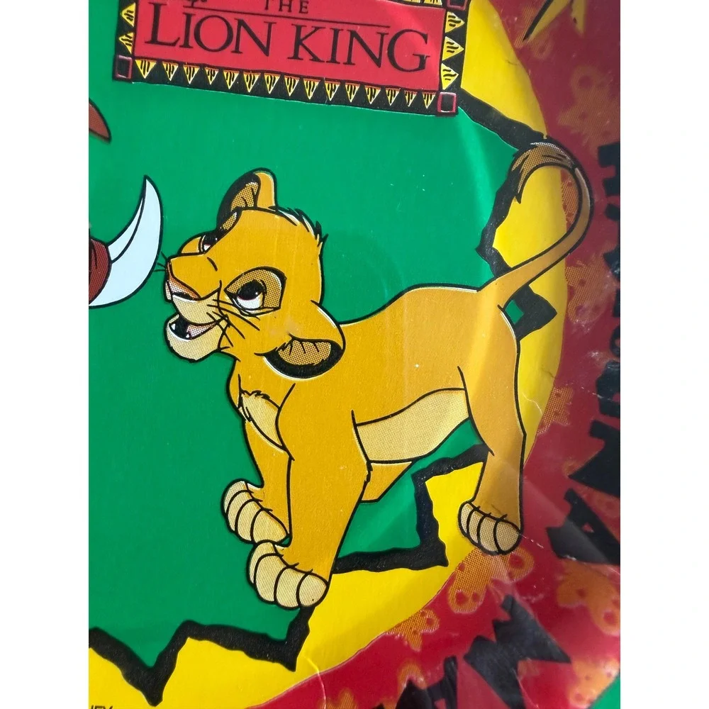 VTG Disney Lion King Paper Plates 7in Simba Timon Pumbaa New Sealed 8 Count